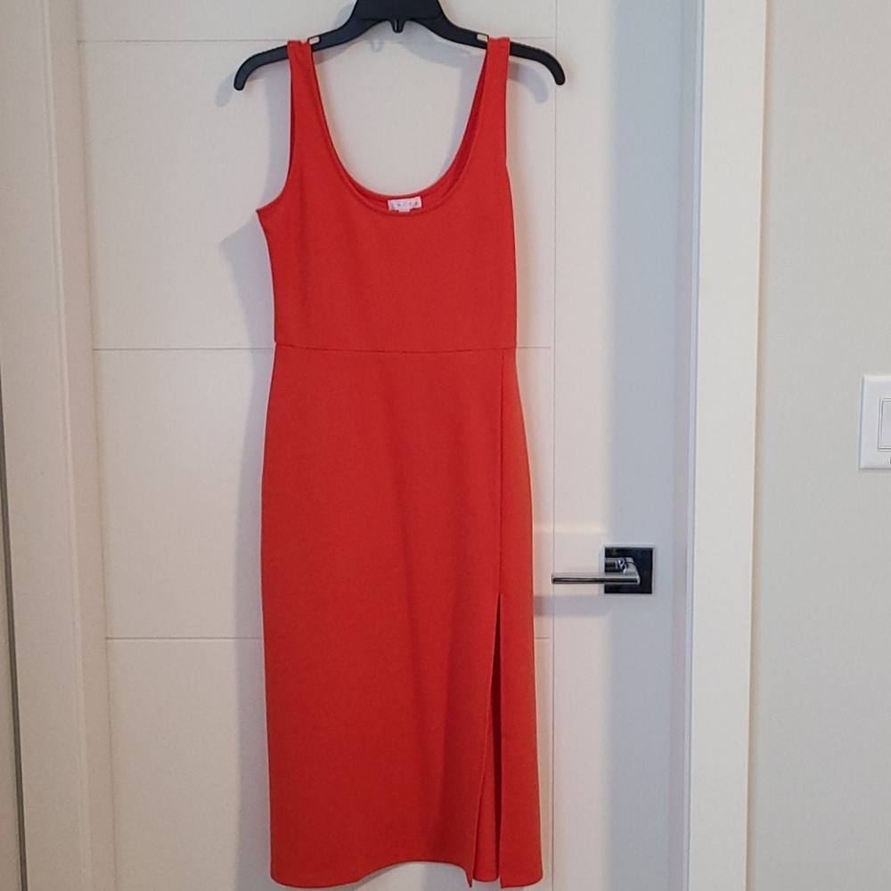 Leith Dress, orange/red, size M